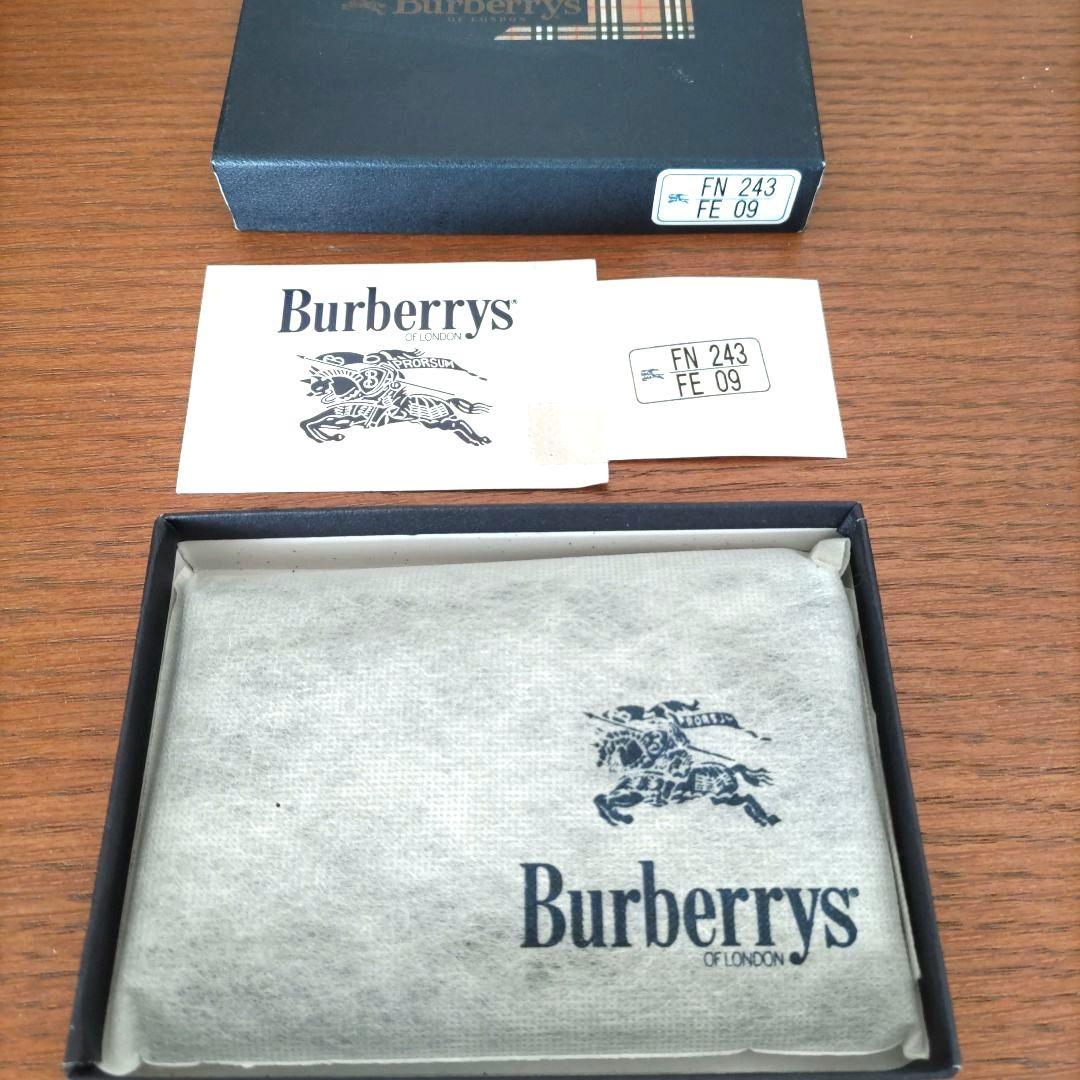【新品未使用】BURBERRY ブラック レザー 名刺入れ・カード入れ