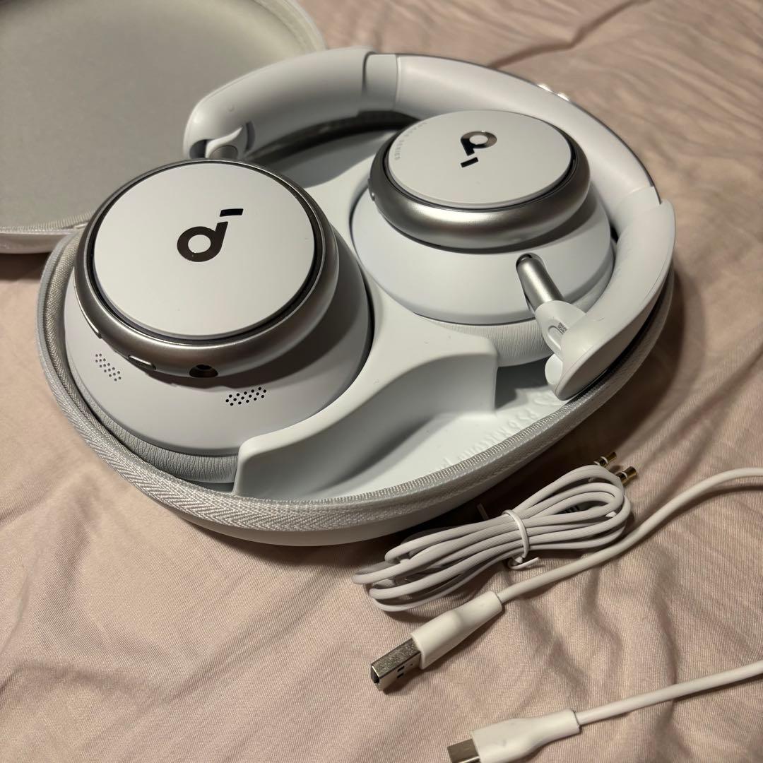 Anker Soundcore SpaceQ45 ホワイト ケース付き