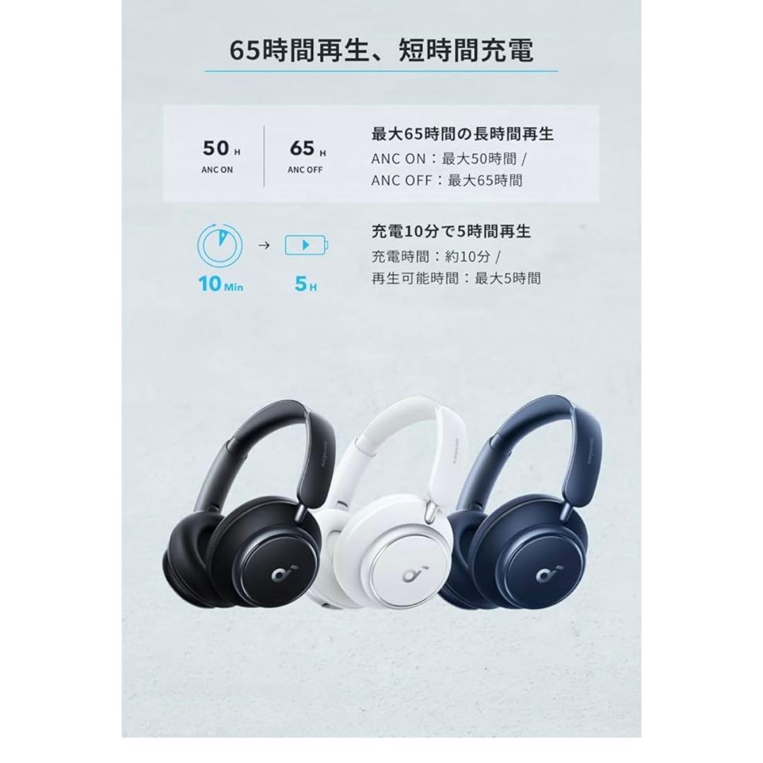 Anker Soundcore SpaceQ45 ホワイト ケース付き