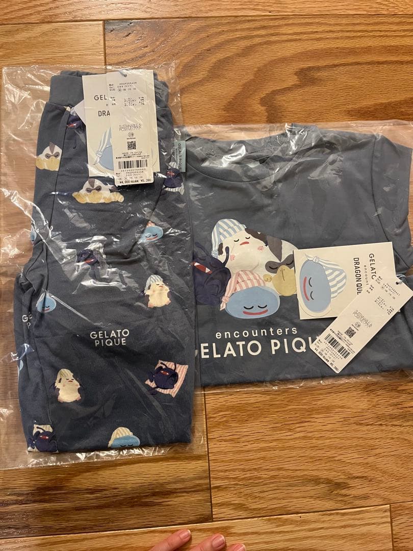 ジェラピケ ドラクエ ロンT＆ロングパンツ　セット90 ネイビー