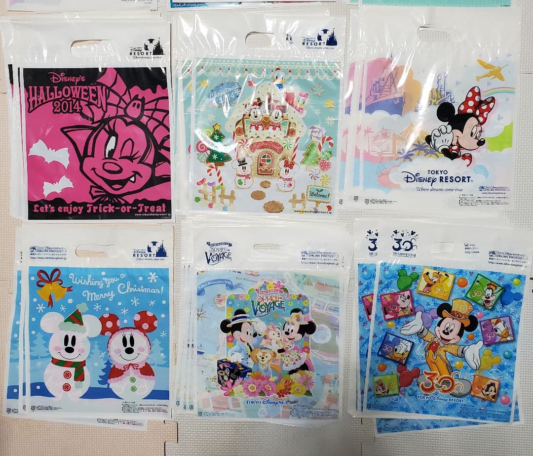 ディズニーリゾート 500枚以上 ショッパー レジ袋 おみやげ袋 ランド シー