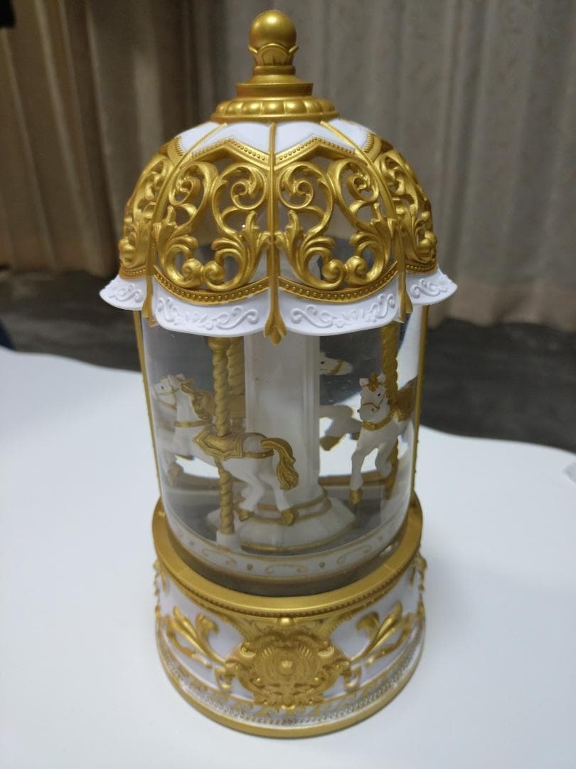 【本日限定】フランフラン 木馬が回るスノードーム✨オルゴール付 クリスマス