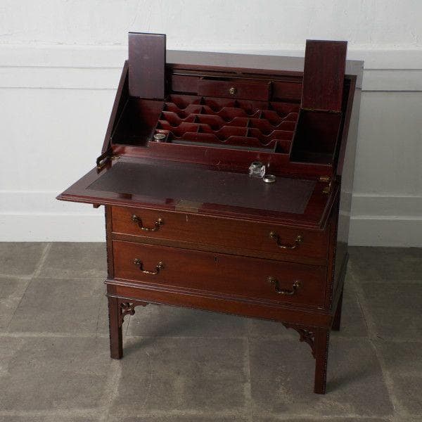 88606★ライティングビューロー 収納家具 キャビネット デスク 書斎 机