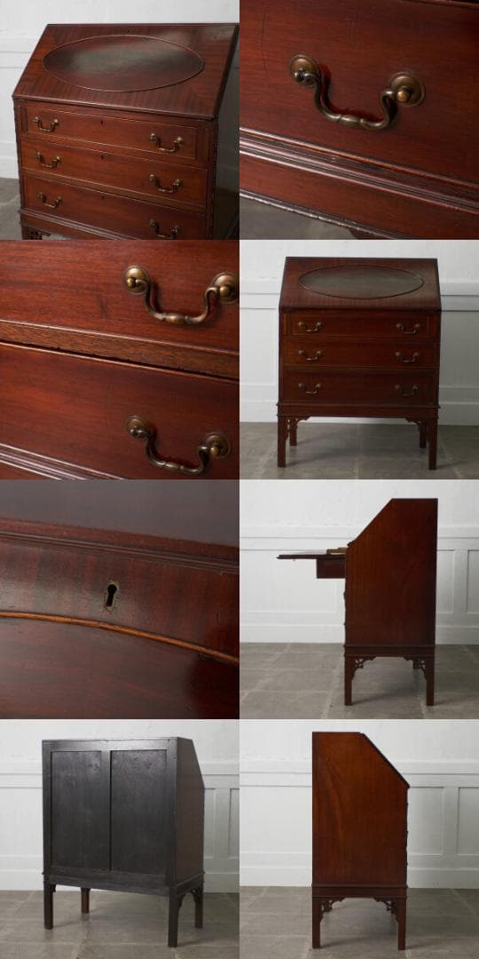 88606★ライティングビューロー 収納家具 キャビネット デスク 書斎 机