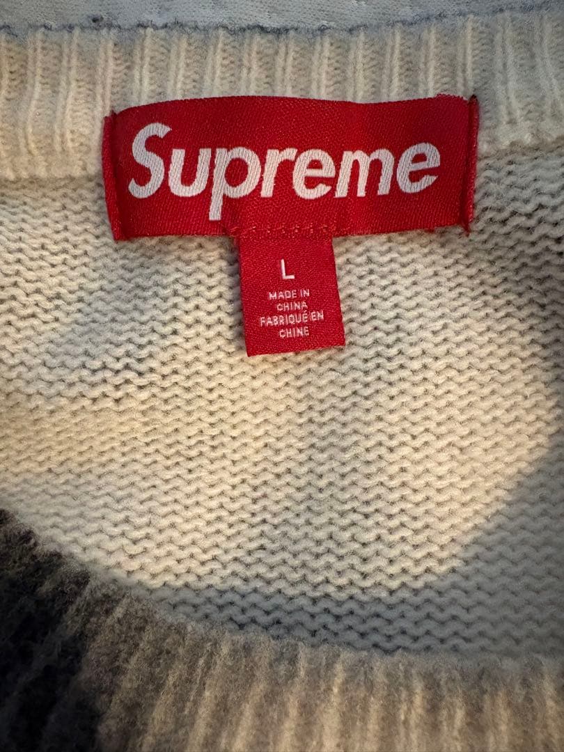 supreme Blurred Logo Sweater Lサイズ
