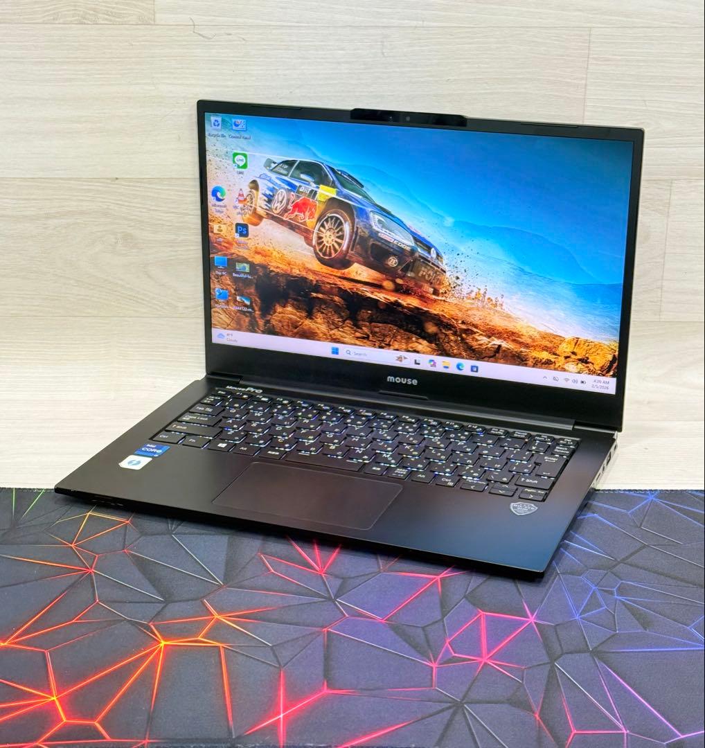 11世代Corei7/mousePro ノートPC/16GB/512GBフルHD