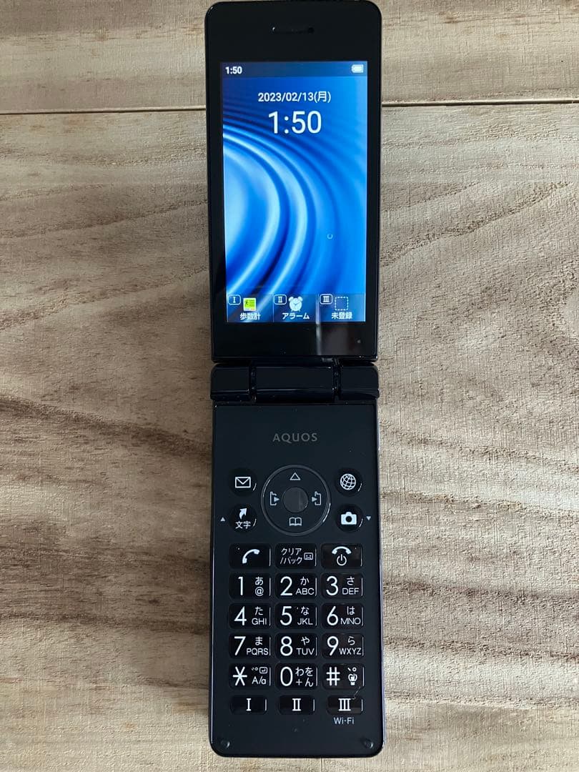 ソフトバンク AQUOS ケータイ4 A205SH ブラック 白ロム