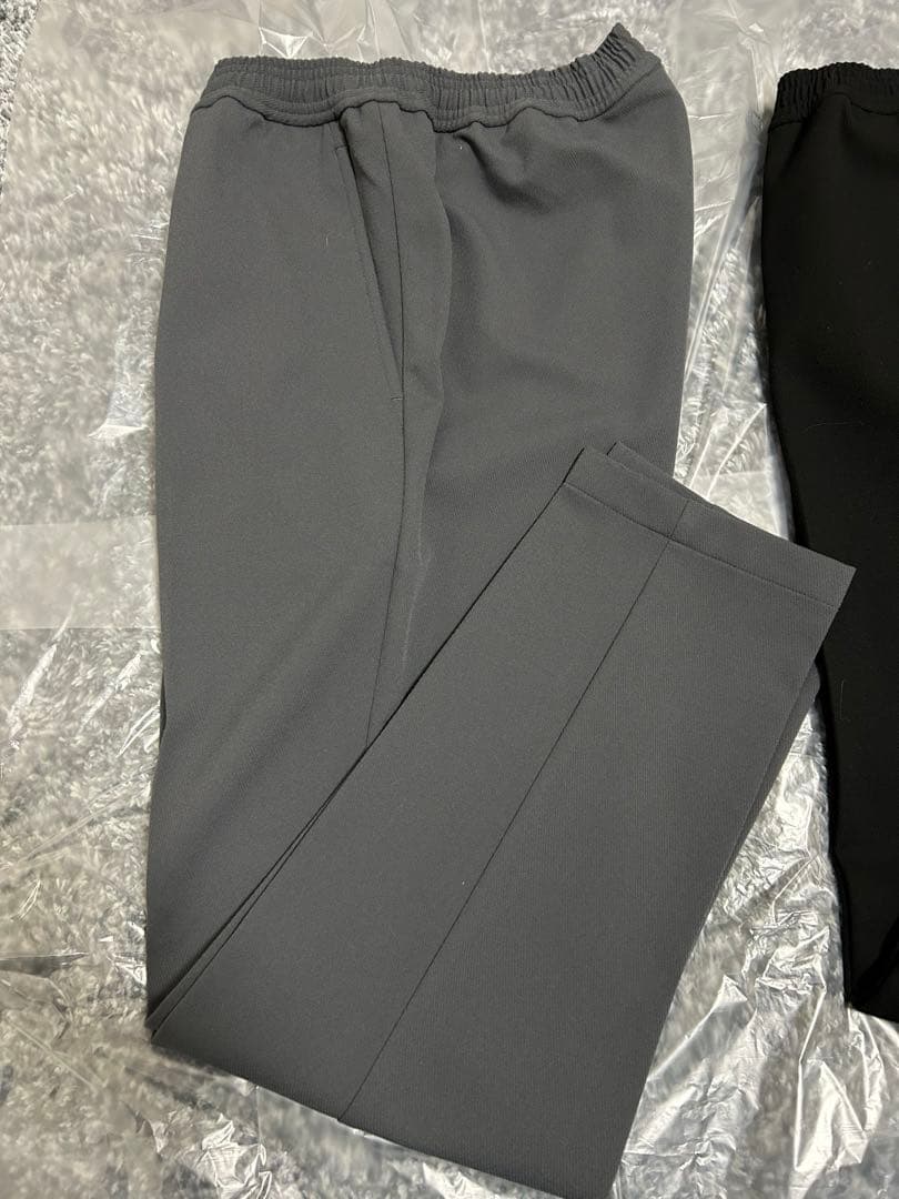 オルマイイージーパンツ M L ブラック グレー ベージュ 裏起毛 GLR