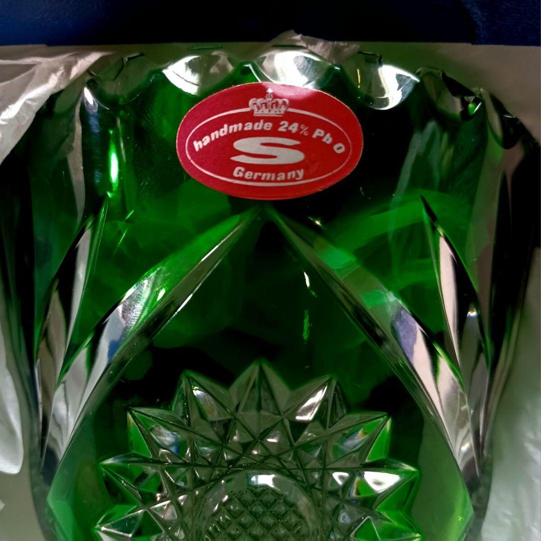 DRESDEN GERMANY ドレスデン クリスタル カット ガラス 花瓶