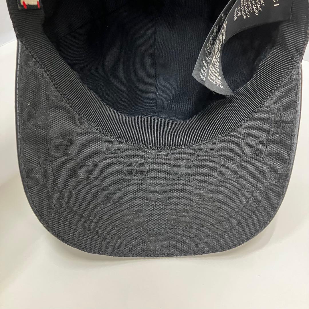 【ほぼ未使用】グッチ GGキャンパス シェリーライン キャップ 帽子 L 59