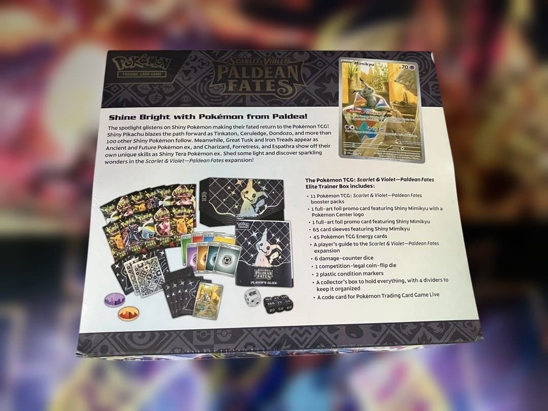 ポケモンカード　英語版　paldean fates etb ポケモンセンター限定