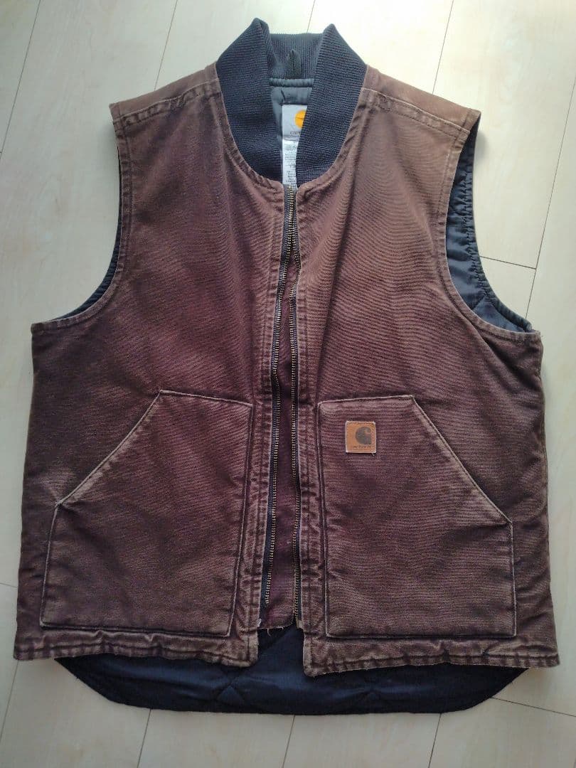 carhartt 00s ダック　ベスト　メキシコ製