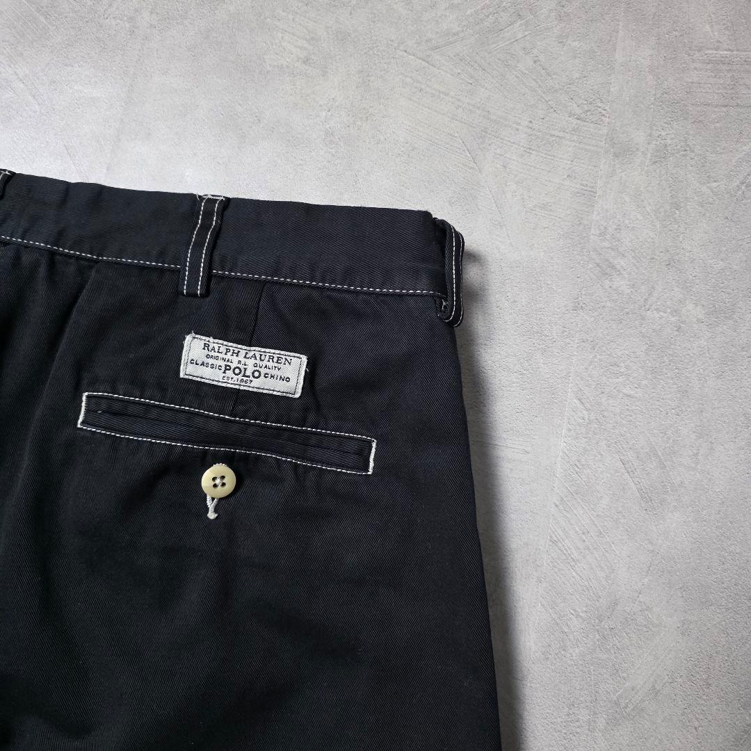 00sPoloByRalphLaurenラルフローレン黒染めANDREWポロチノ