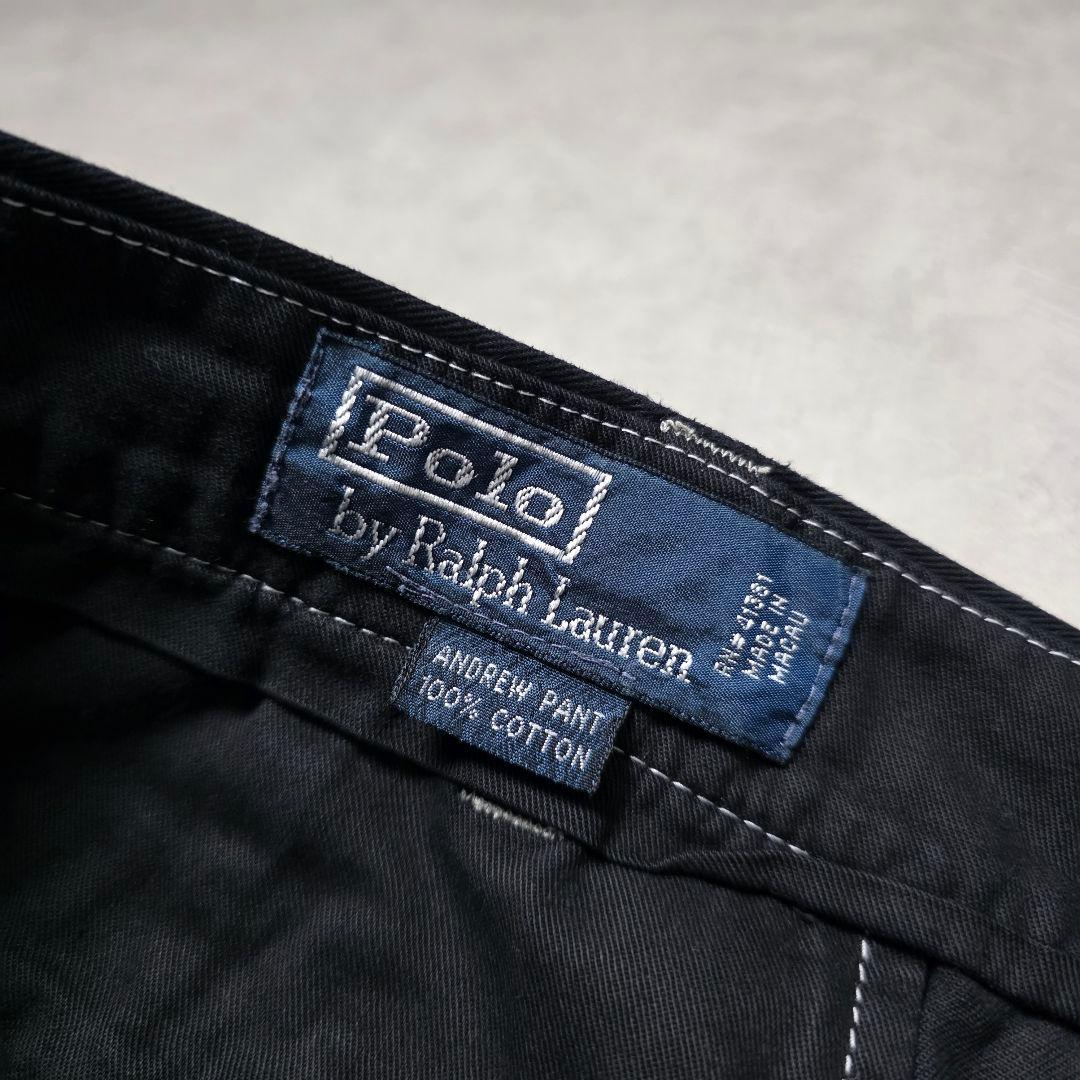 00sPoloByRalphLaurenラルフローレン黒染めANDREWポロチノ