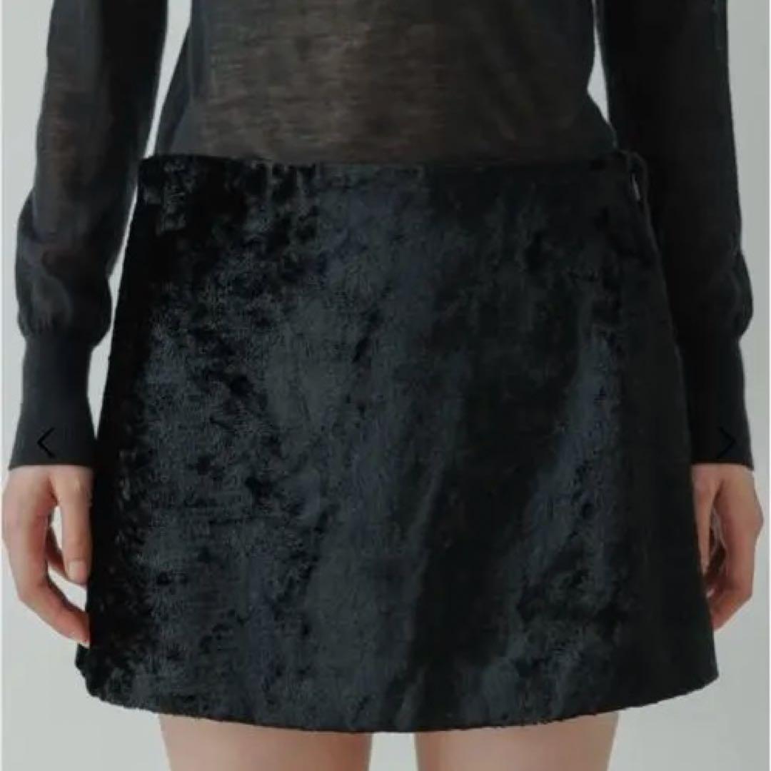 ё yo biotop Velvet mini skirt