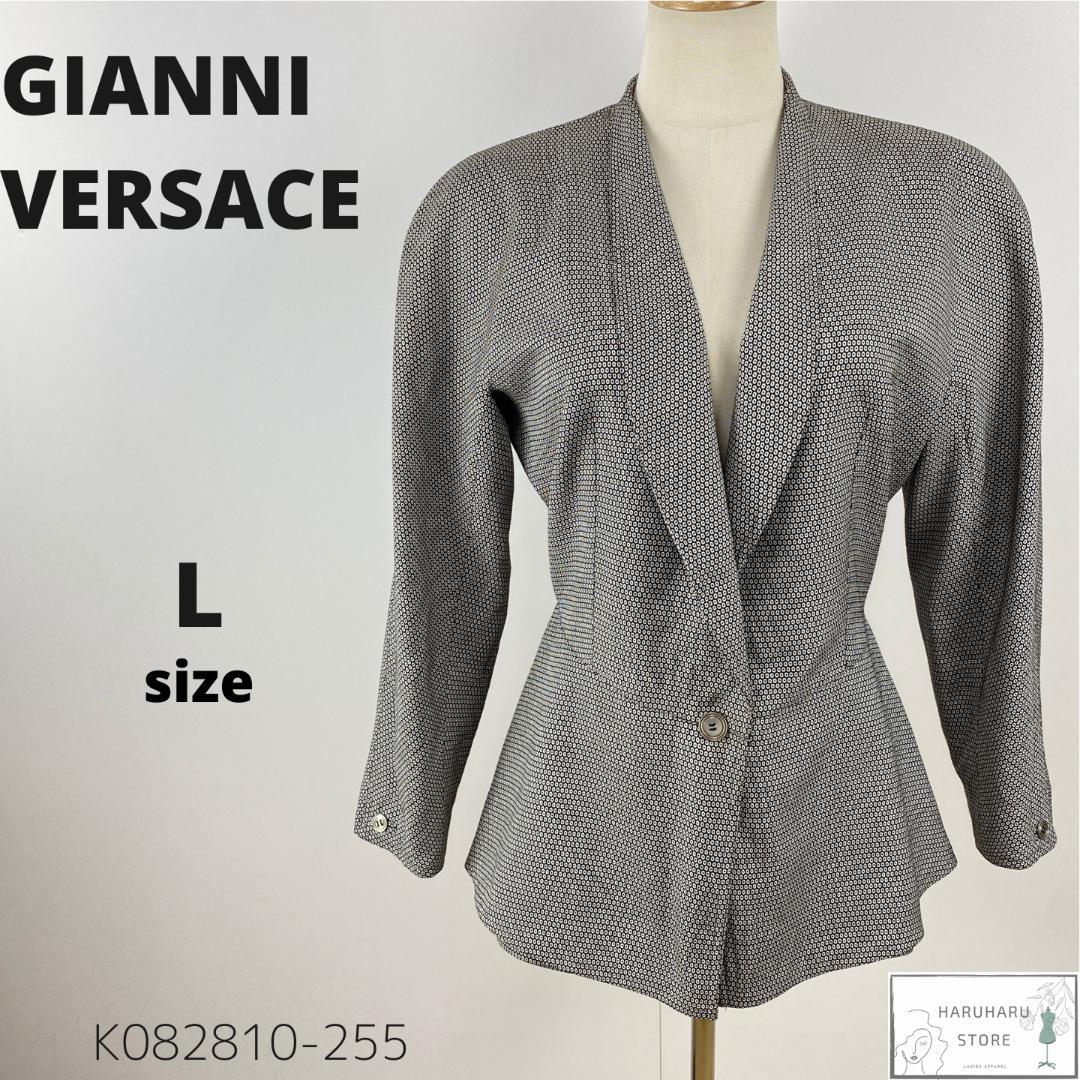 美品 GIANNI VERSACE ヴィンテージ テーラードジャケット シルク混