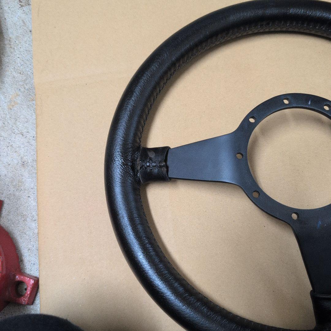 モトリタ　１３インチ　ブラック ステアリングホイール