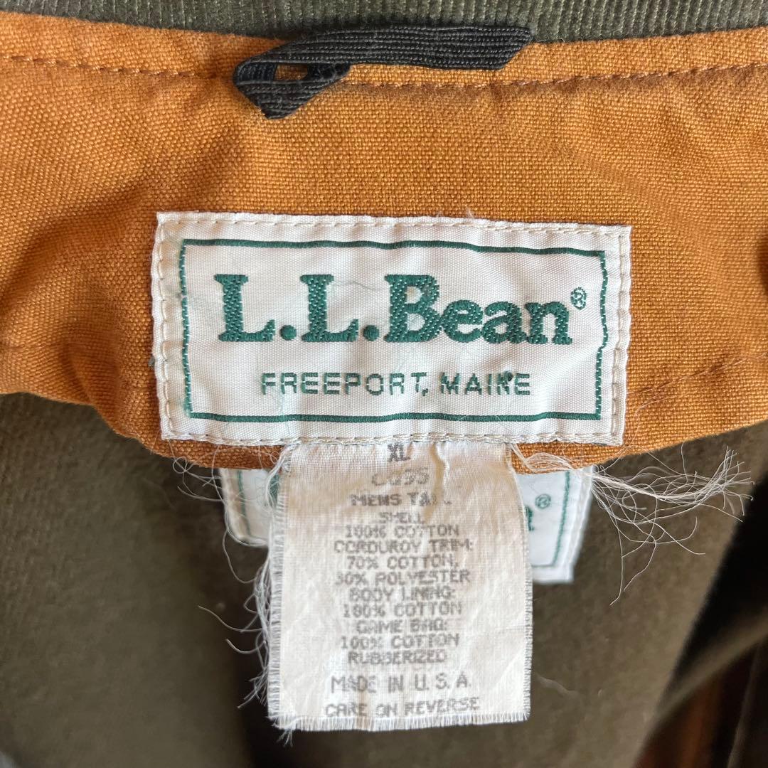 USA 80s 古着 エルエルビーン フィールドコート ダック地 XL