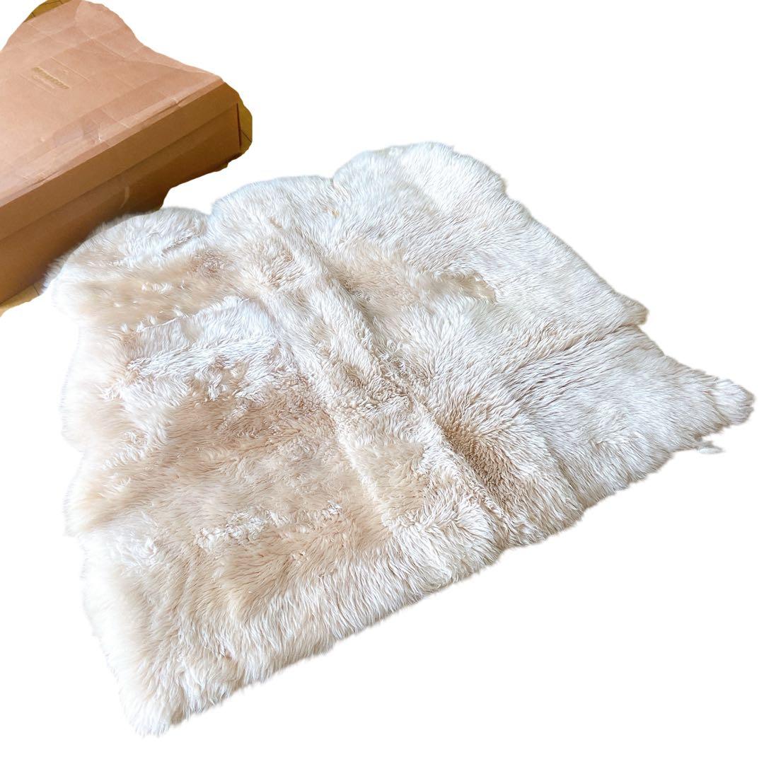 6B11 okuda 奥田 ムートンラグ ラグマット 約127×150cm