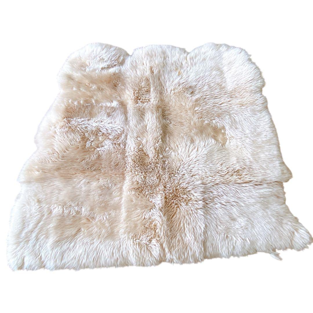 6B11 okuda 奥田 ムートンラグ ラグマット 約127×150cm