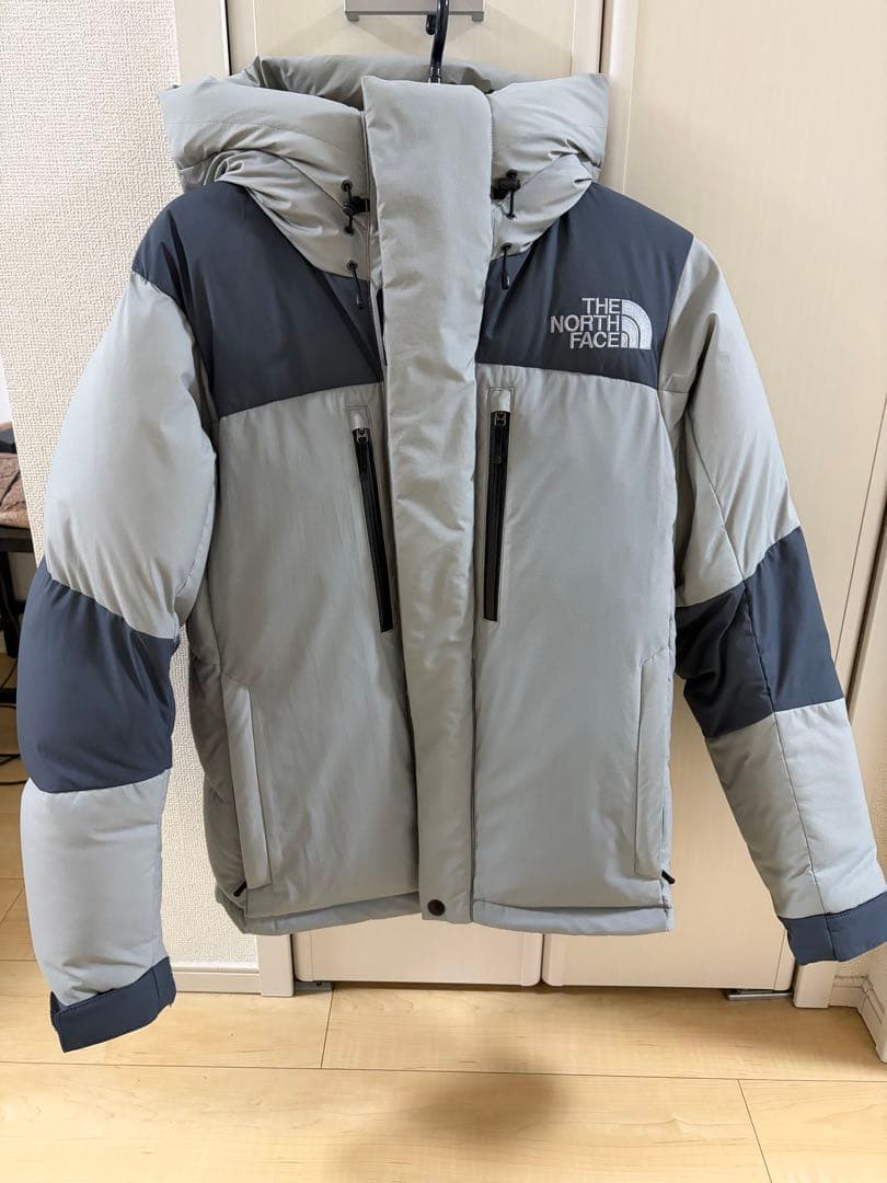 THE NORTH FACE ダウンジャケット グレー/ネイビー