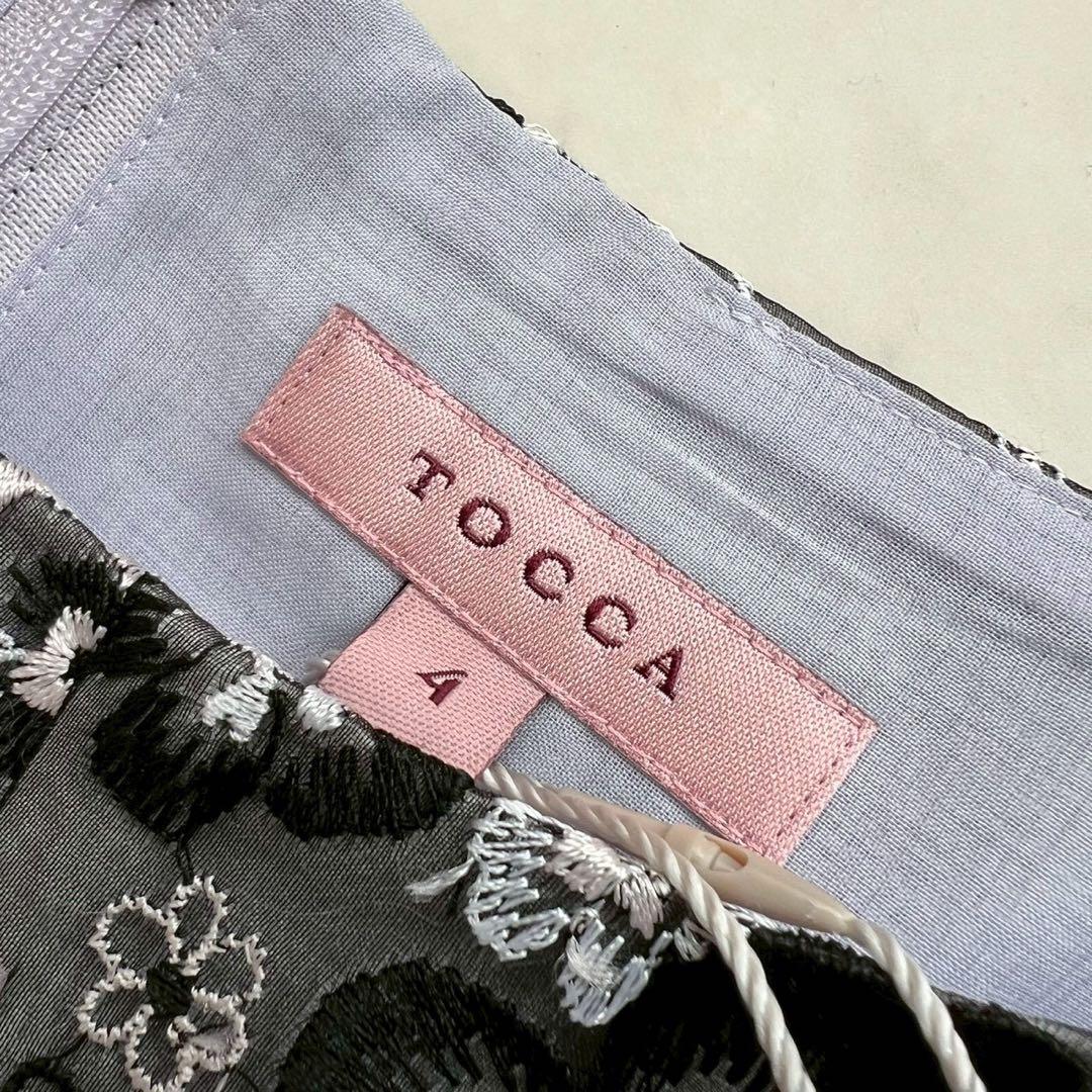 タグ付 TOCCA 洗える PRIMULA プリムラ ドレス フラワー刺繍