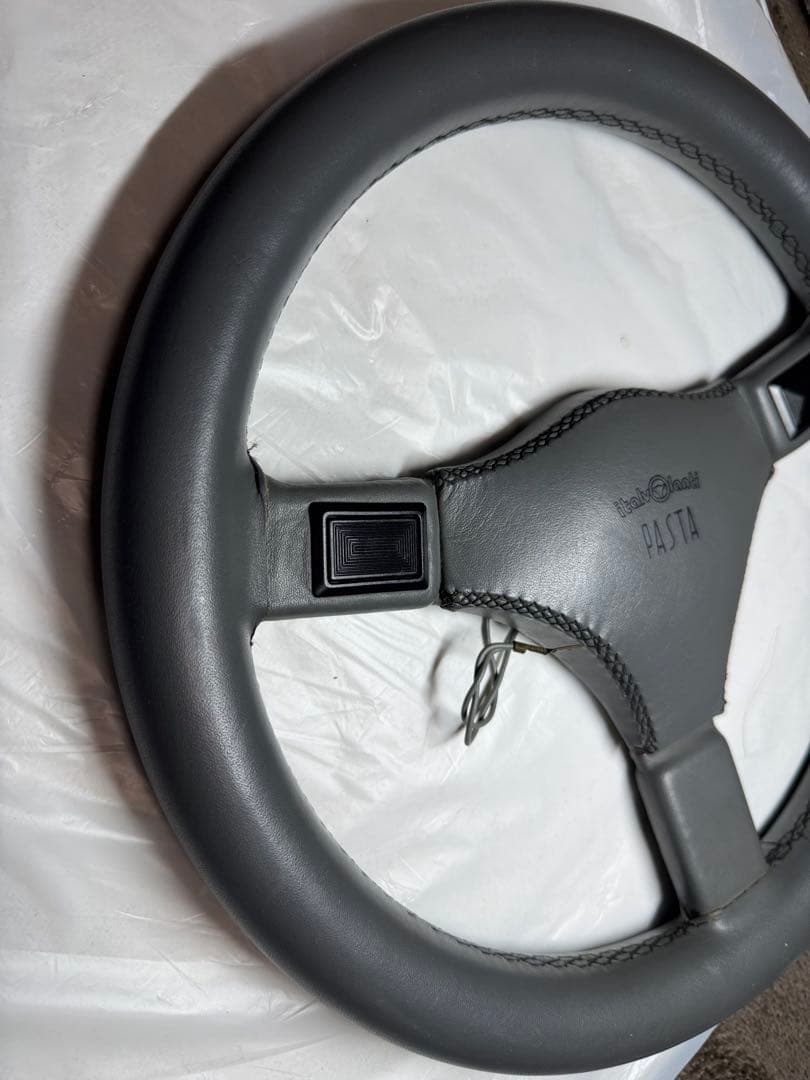 イタルボランテ Pasta レザーステアリング 当時物