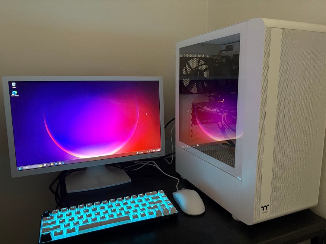 mashyu ホワイトゲーミングPCフルセット