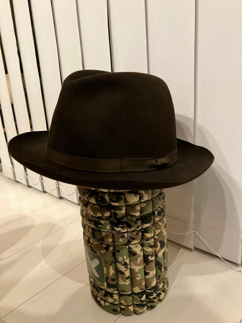 フォロー割KIJIMA TAKAYUKI ラビットウールフェルトハット ブラウン