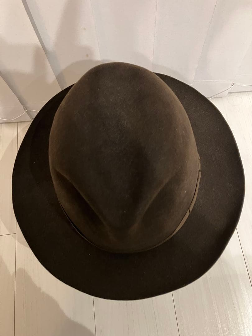 フォロー割KIJIMA TAKAYUKI ラビットウールフェルトハット ブラウン