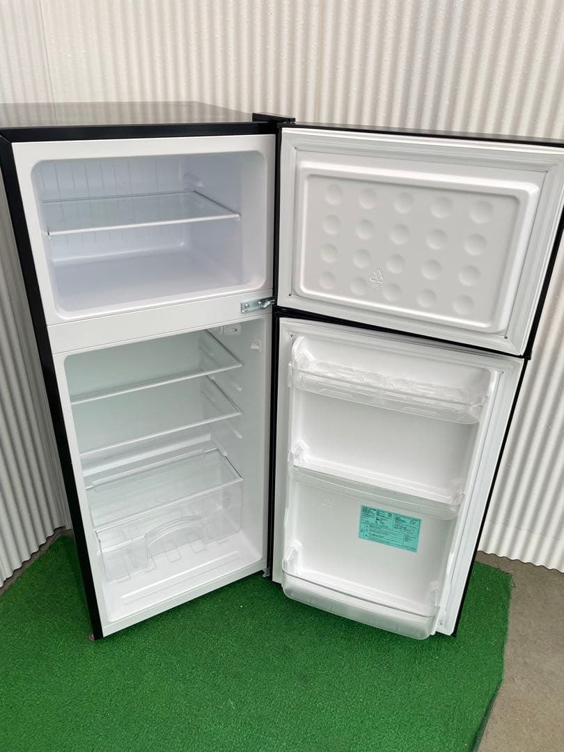 925 ハイアール 130L ブラック 2ドア冷蔵庫 スリム幅 一人暮らし 単身