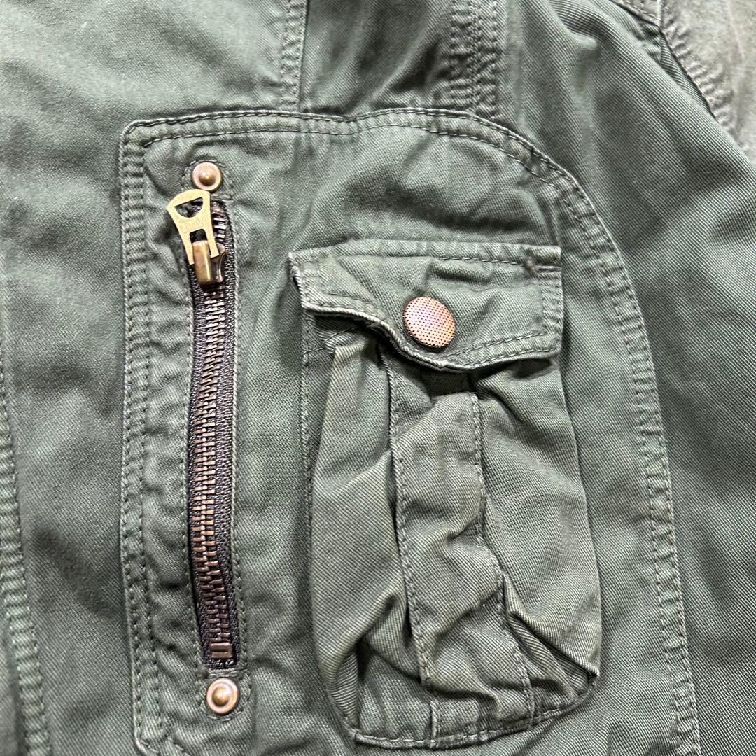 00s【archive】Halb/ギミックミリタリージャケット/Y2K/マスク◎