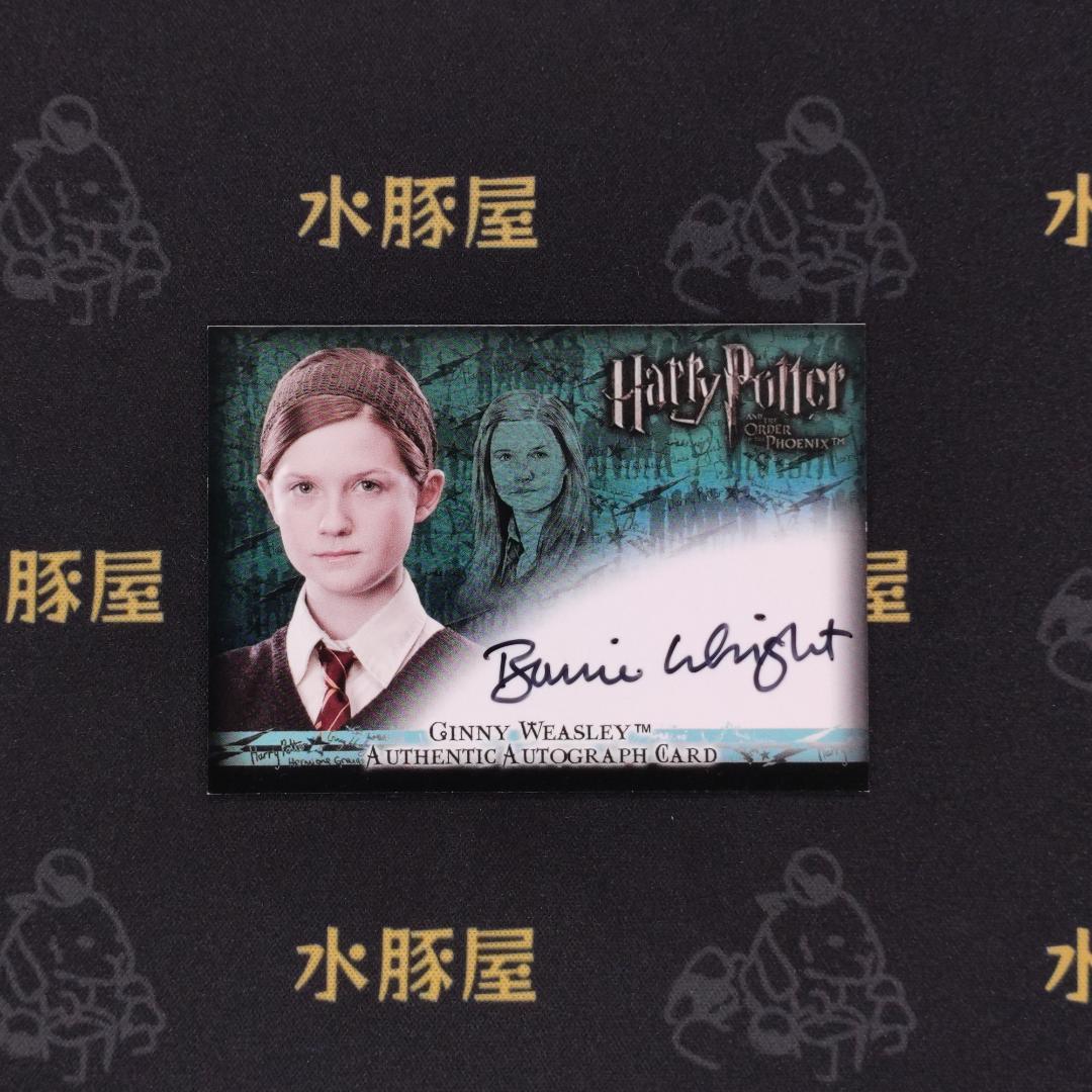 ハリーポッターと不死鳥の騎士団　ジニー・ウィーズリー　直筆サイン入りカード
