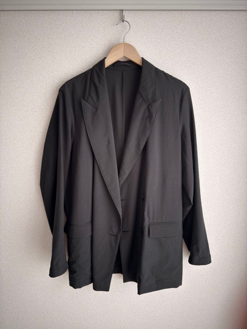 ジャケット・アウター WOOL TROPICAL DOUBLE BREASTED JACKET