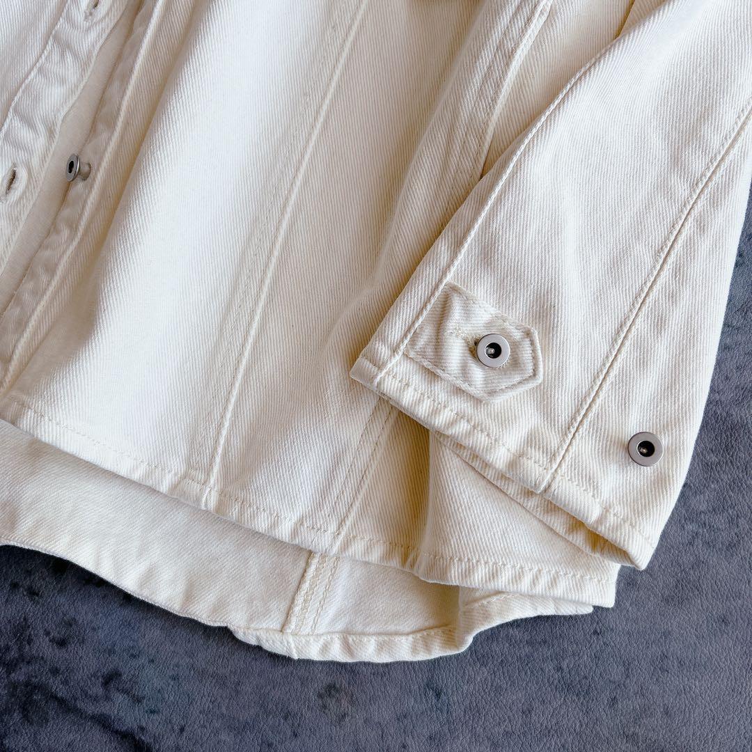 kelen ⿻ ケレン デニム シャツ ジャケット “SAUN” Gジャン 白