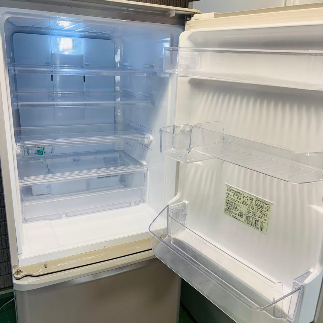 SHARP 350L 冷蔵庫 両開き ロータイプ 20年製【地域限定配送無料】