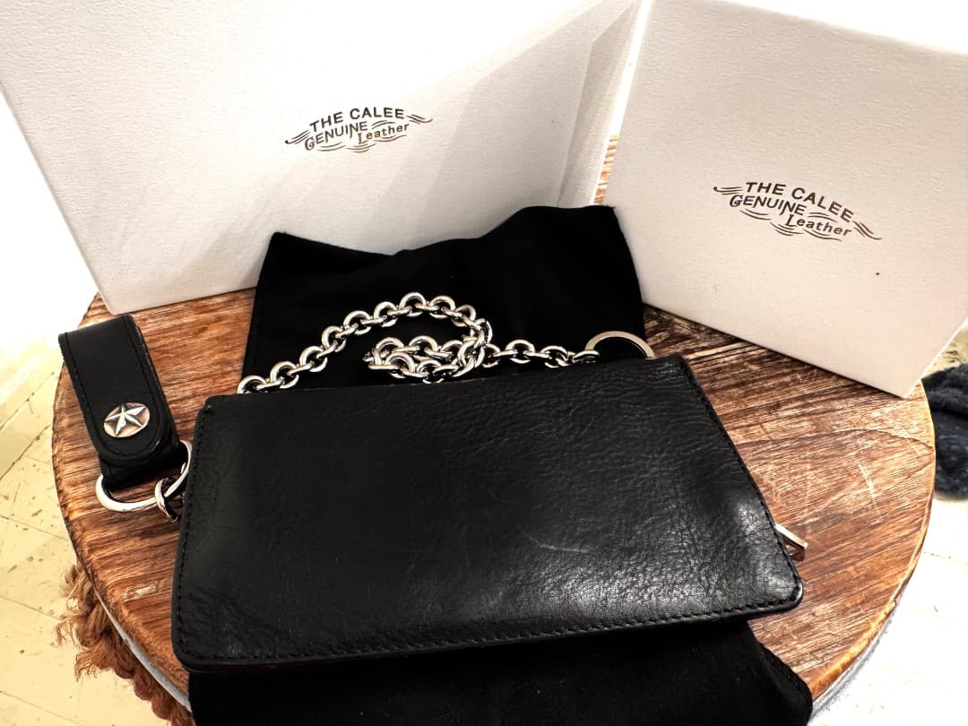 即完売品calee山田蓮silver925本革レザートラッカーウォレットチェーン