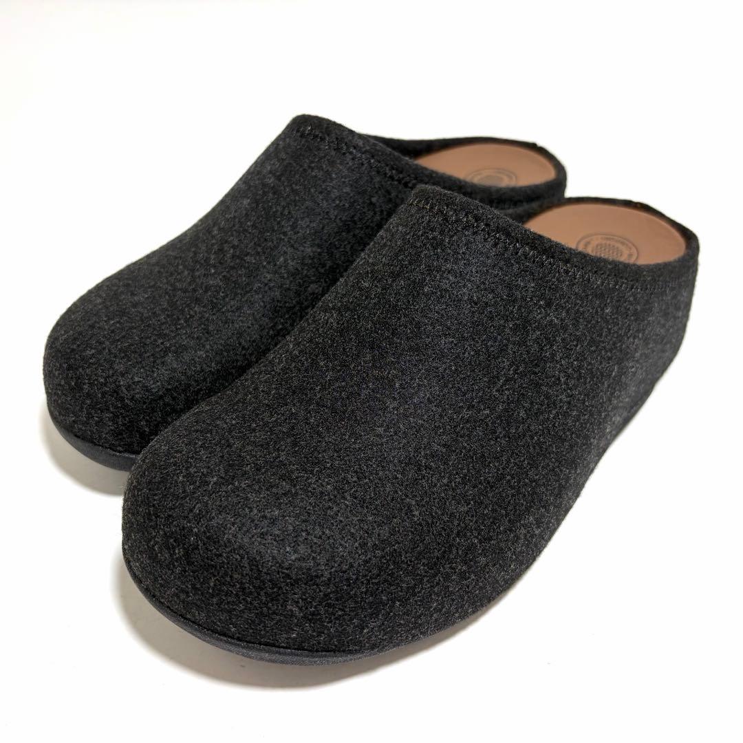 新品同様☆fitflop SHUV FELT シャビフェルト ブラック 24cm