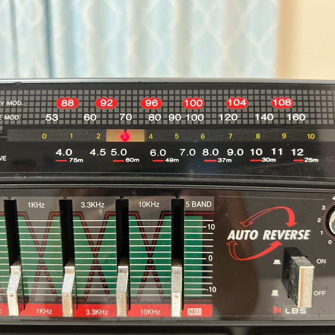 【けーじ@】LASONICラジオ カセットテープ プレーヤーTRC-931