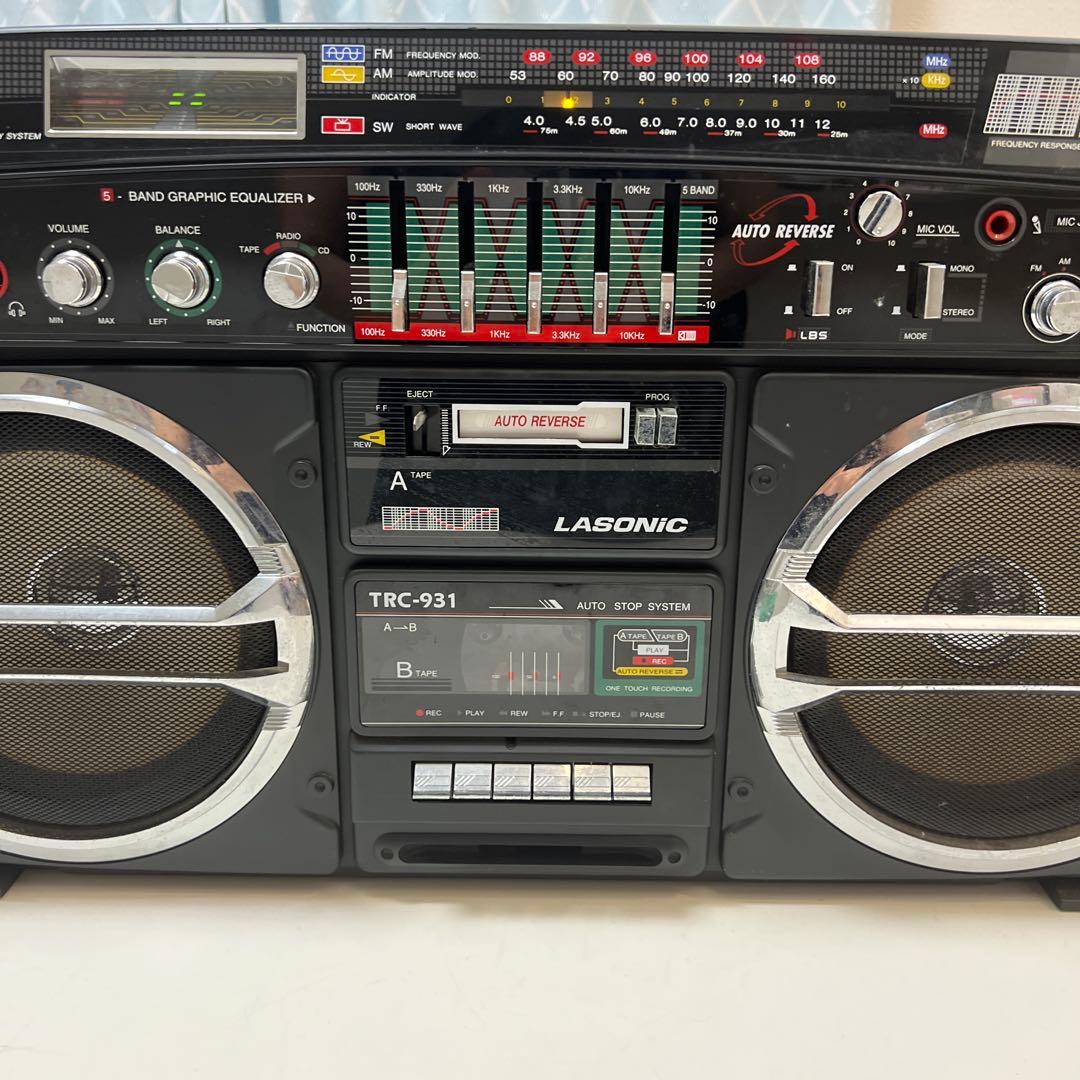 【けーじ@】LASONICラジオ カセットテープ プレーヤーTRC-931