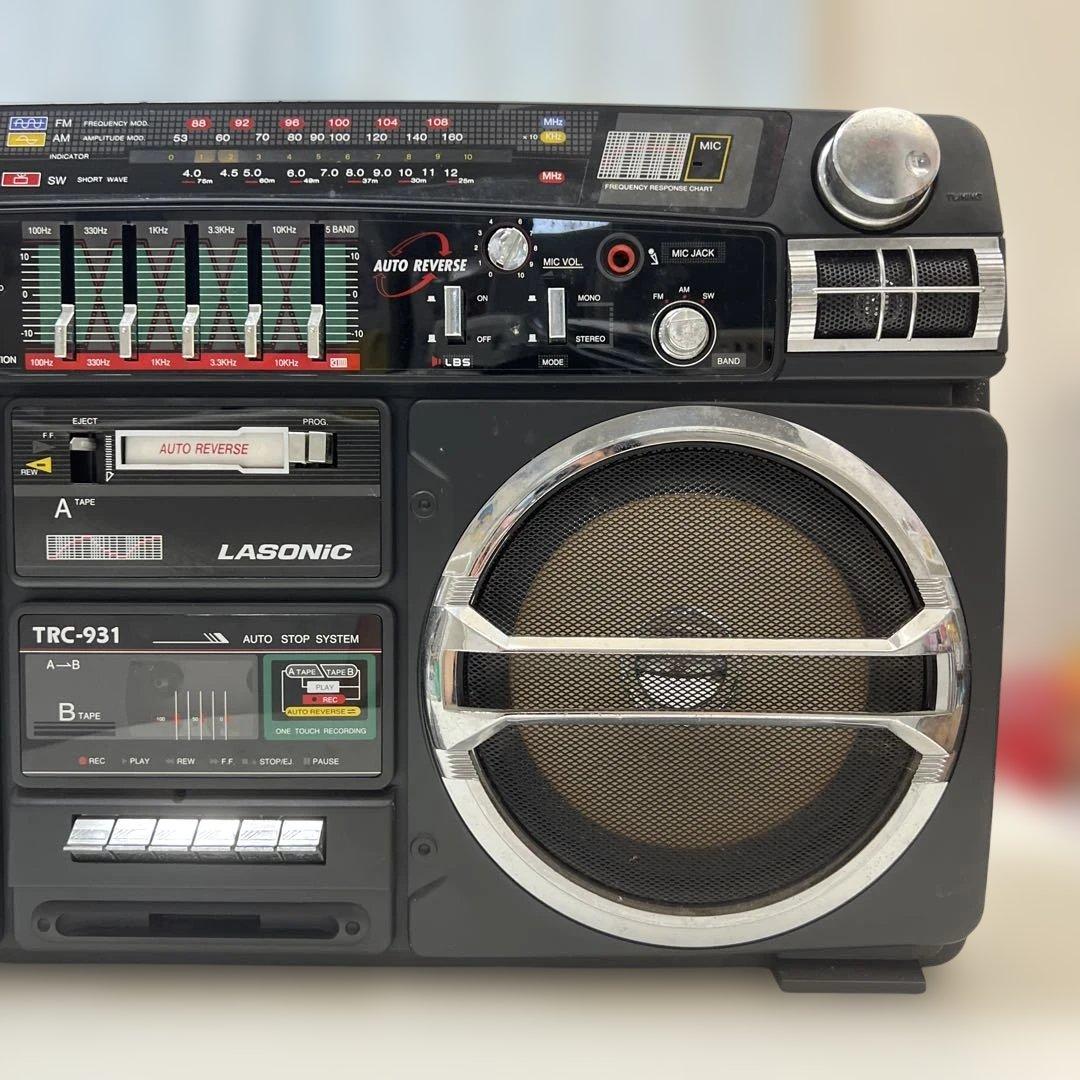 【けーじ@】LASONICラジオ カセットテープ プレーヤーTRC-931