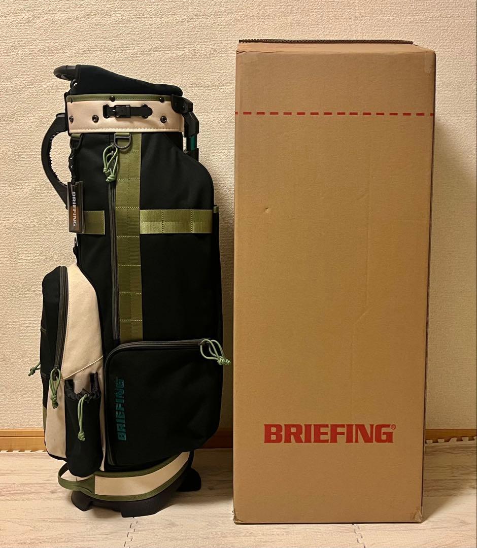 【新品】BRIEFING キャディバッグ CR-8 #02 ブラック×アイボリー