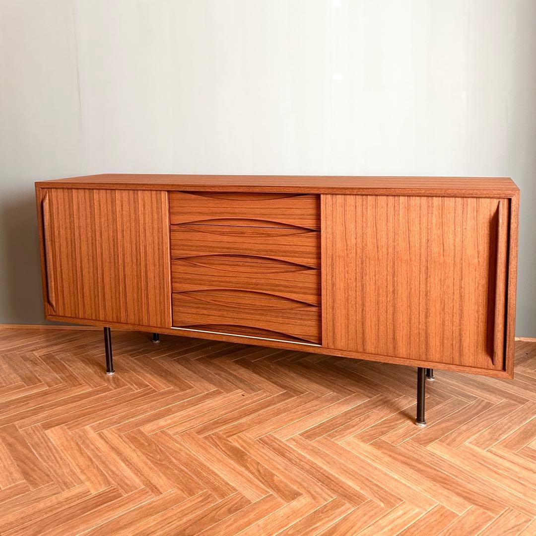 じ*☆様 チーク サイドボード チェスト 北欧 ミッドセンチュリー ビンテージ