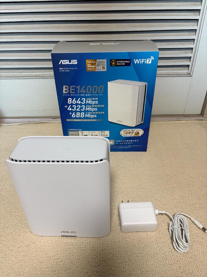 ASUS BE14000 Wi-Fi 7 ルーター