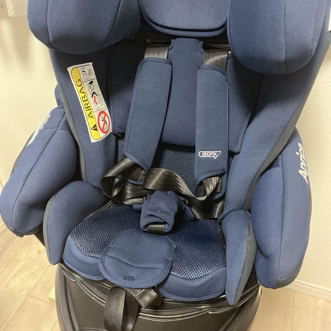 極美品✨アップリカ ディアターンプラス ISOFIX チャイルドシート ネイビー