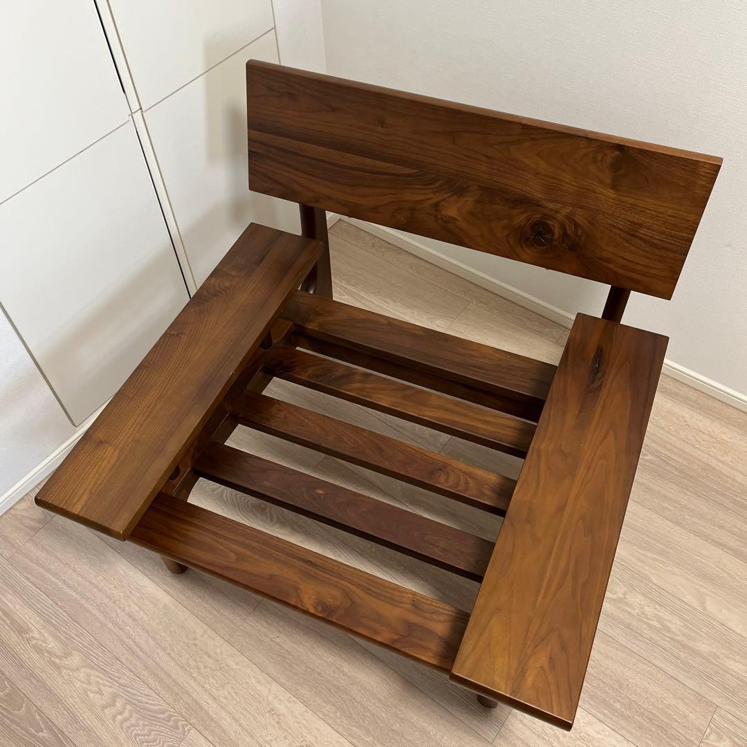 飛騨産業 森のことば Walnut 背クッション付きソファ 1P