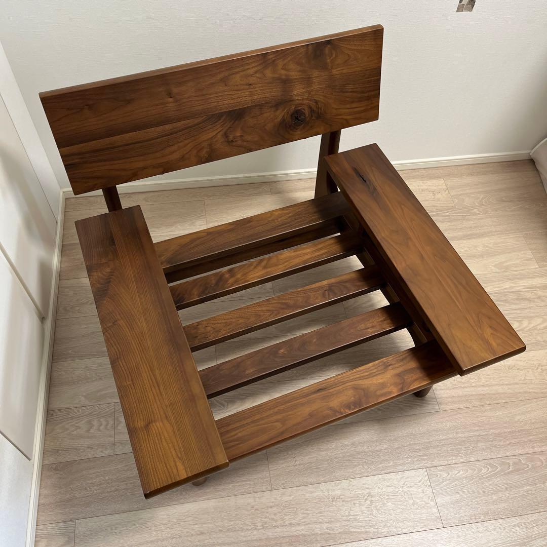 飛騨産業 森のことば Walnut 背クッション付きソファ 1P