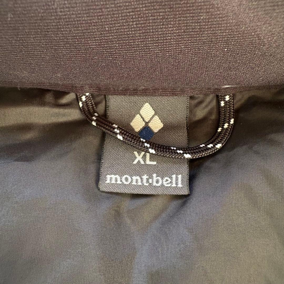 美品モンベル ライトアルパインダウンベスト(XL)ブラック系色