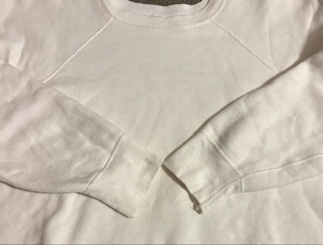 60s スウェット 希少 ホワイト XL ラグラン 100%コットン 美品