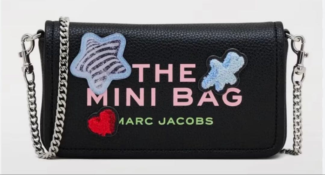 【土日限定お値下げ】マークジェイコブス ザ・ミニバッグ 黒（パッチワーク）